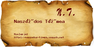 Naszádos Tímea névjegykártya